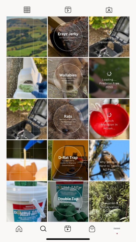 TikTok Grid Example for Connovation by Enquire Marketing